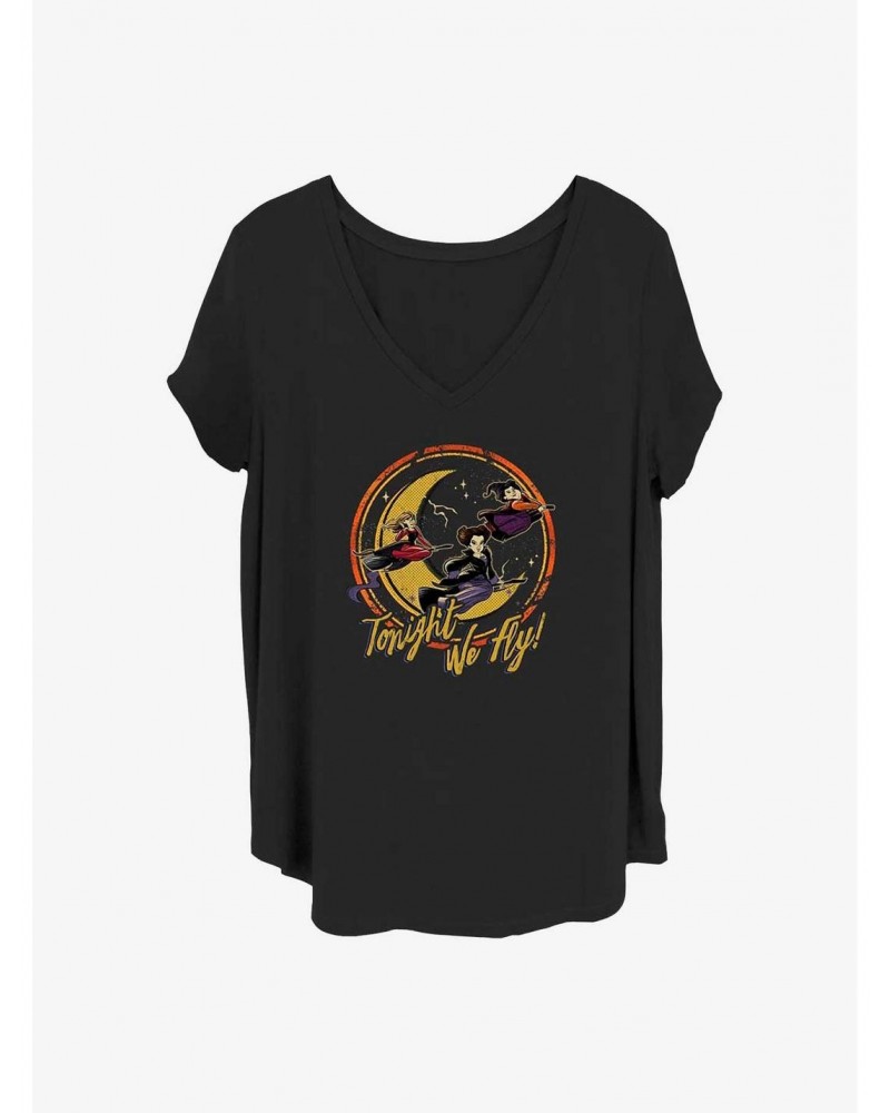 Disney Hocus Pocus Tonight We Fly Girls T-Shirt Plus Size $13.58 T-Shirts