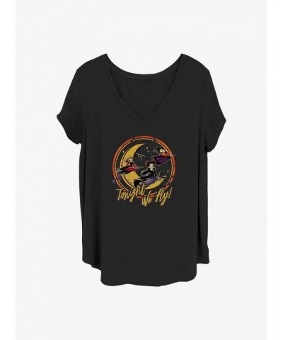 Disney Hocus Pocus Tonight We Fly Girls T-Shirt Plus Size $13.58 T-Shirts