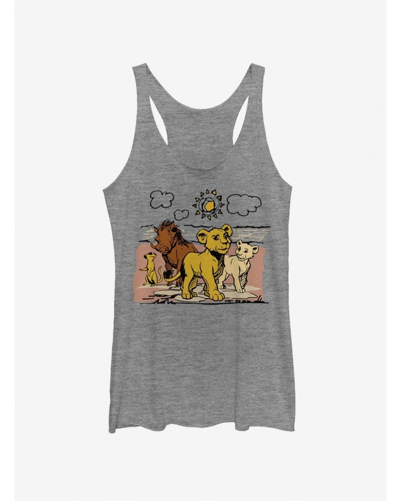 Disney The Lion King 2019 Hakuna Group Girls Tank $9.84 Tanks