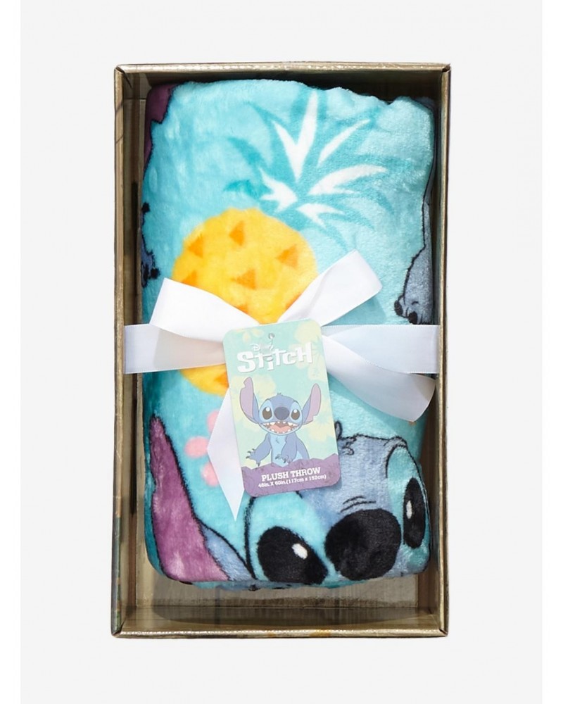 Disney Lilo & Stitch Tropical Pineapple Throw Blanket $16.76 Blankets