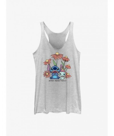 Disney Lilo & Stitch Chibi Floral Girls Tank $8.55 Tanks