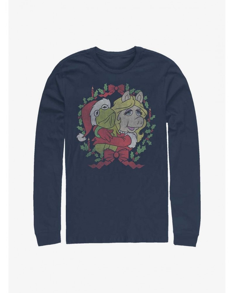 Disney The Muppets Kermy And Piggy Christmas Long-Sleeve T-Shirt $15.13 T-Shirts