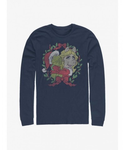 Disney The Muppets Kermy And Piggy Christmas Long-Sleeve T-Shirt $15.13 T-Shirts