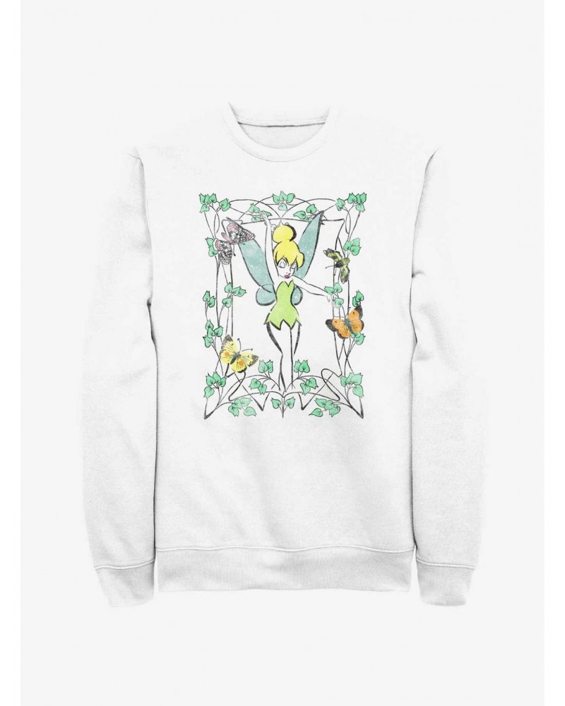 Disney Tinker Bell Illustration Sweatshirt $17.34 Sweatshirts