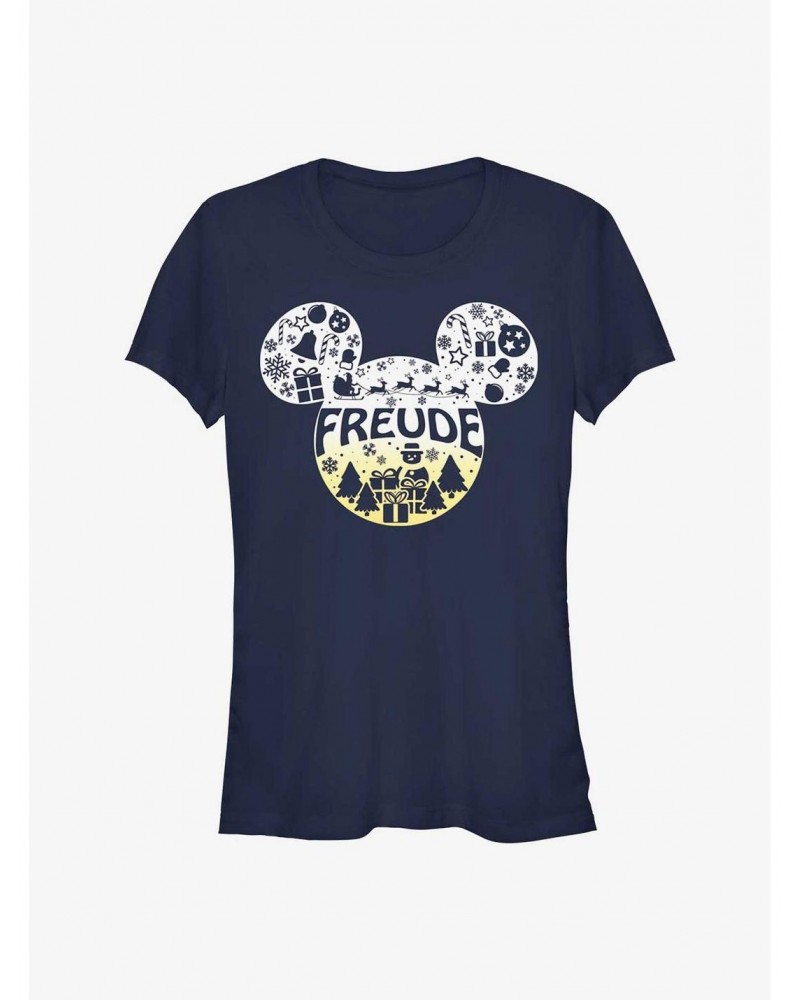 Disney Mickey Mouse Freude Joy in German Ears Girls T-Shirt $7.47 T-Shirts