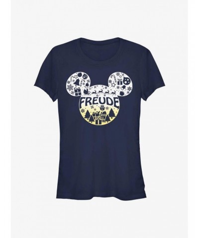 Disney Mickey Mouse Freude Joy in German Ears Girls T-Shirt $7.47 T-Shirts