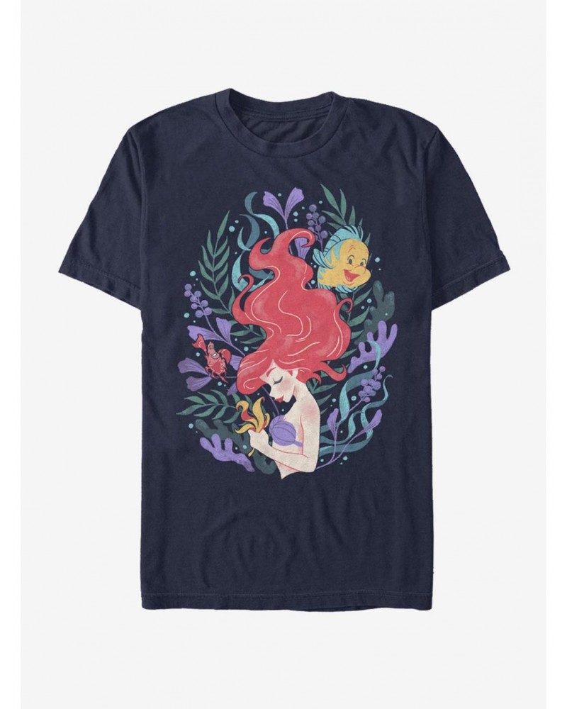 Disney The Little Mermaid Sea Plants T-Shirt $7.41 T-Shirts