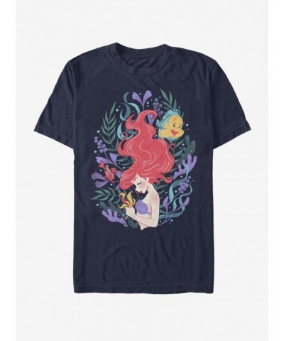 Disney The Little Mermaid Sea Plants T-Shirt $7.41 T-Shirts