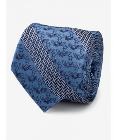 Disney Pixar Toy Story Icon Herringbone Stripe Blue Tie $27.55 Ties