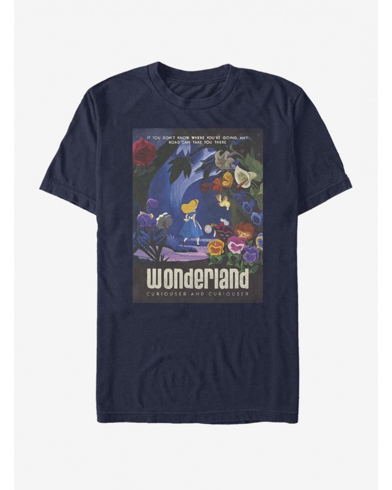 Disney Alice In Wonderland Curiouser T-Shirt $10.76 T-Shirts