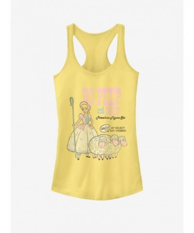 Disney Pixar Toy Story 4 Bo Peep And Sheep Girls Banana Yellow Tank Top $11.95 Tops