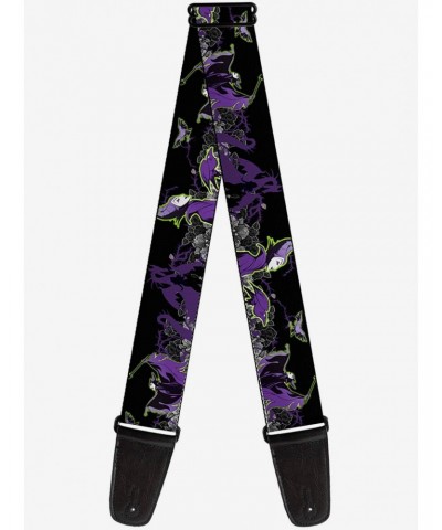 Disney Maleficent Diablo Black Roses Guitar Strap $8.22 Guitar Straps