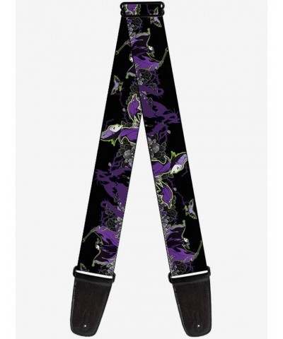 Disney Maleficent Diablo Black Roses Guitar Strap $8.22 Guitar Straps