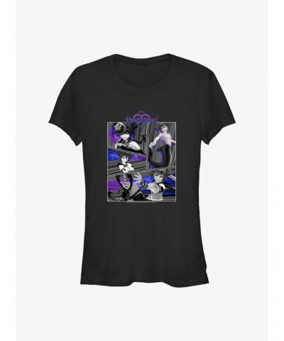 Kingdom Hearts Sora Comic Panel Girls T-Shirt $11.21 T-Shirts