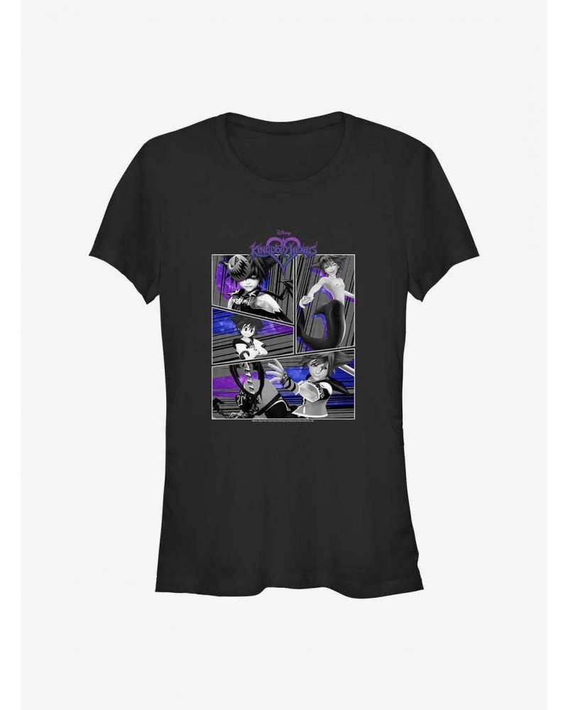 Kingdom Hearts Sora Comic Panel Girls T-Shirt $11.21 T-Shirts