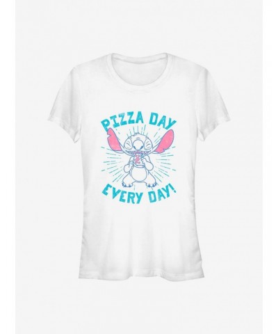 Disney Lilo & Stitch Pizza Day Every Day Girls T-Shirt $10.46 T-Shirts