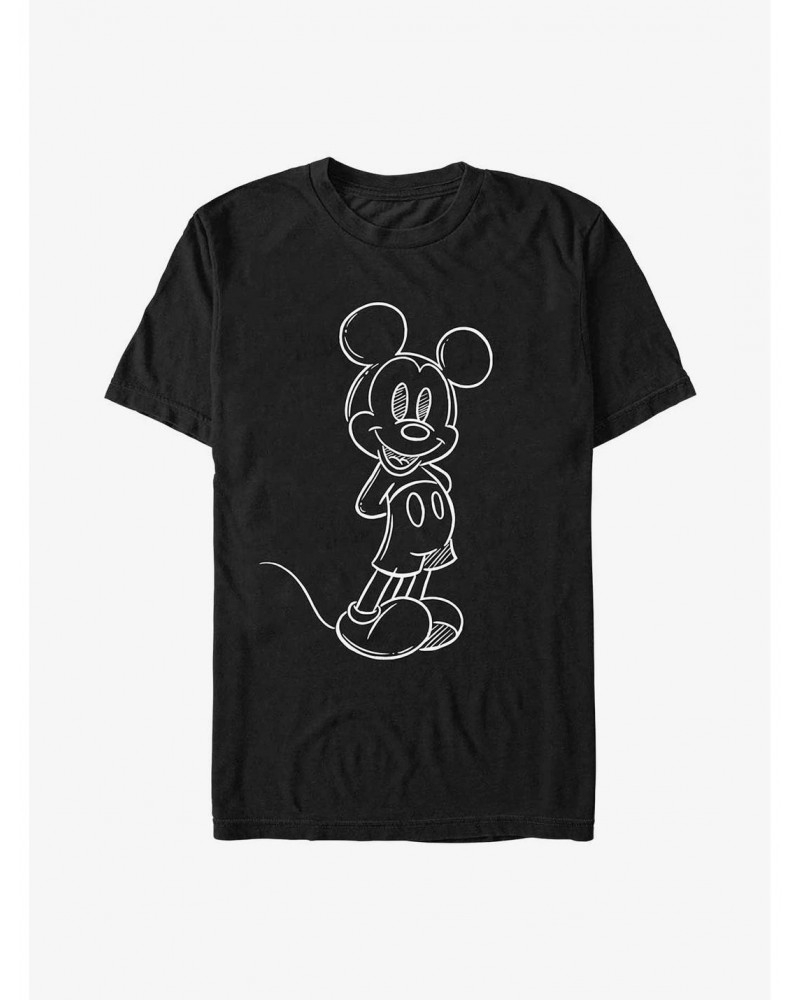 Disney Mickey Mouse Mickey Sketch T-Shirt $10.52 T-Shirts