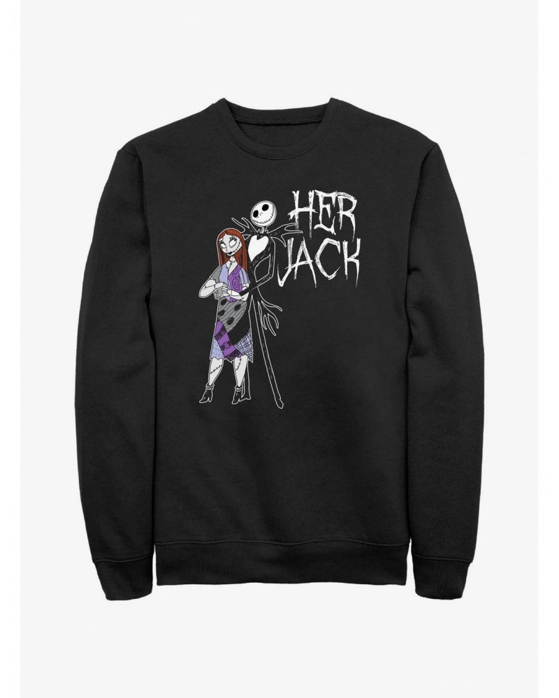 Disney The Nightmare Before Christmas Her Jack Sweatshirt $16.61 Sweatshirts