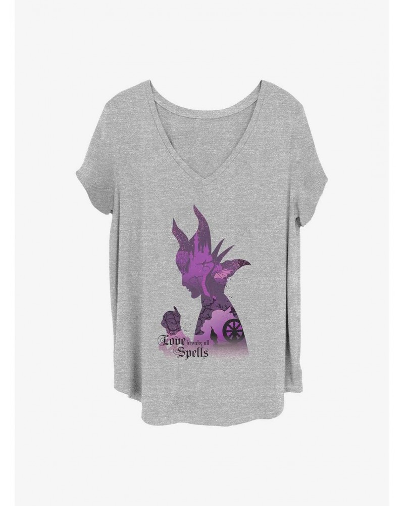 Disney Maleficent Shadow Girls T-Shirt Plus Size $9.54 T-Shirts