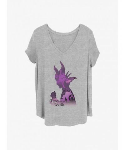 Disney Maleficent Shadow Girls T-Shirt Plus Size $9.54 T-Shirts