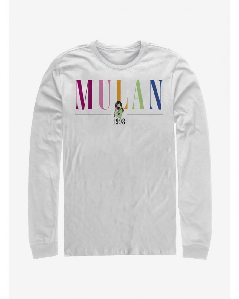 Disney Mulan Colorful Title Long-Sleeve T-Shirt $14.48 T-Shirts