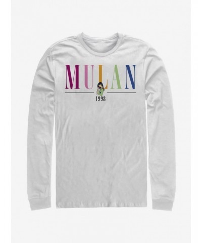 Disney Mulan Colorful Title Long-Sleeve T-Shirt $14.48 T-Shirts