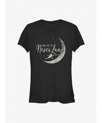 Disney Peter Pan Take Me To Never Land Girls T-Shirt $12.20 T-Shirts