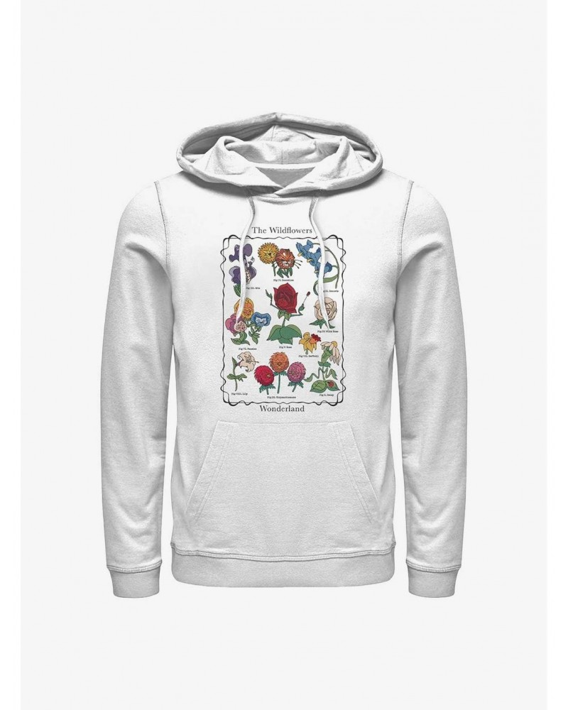 Disney Alice in Wonderland Wildflowers Chart Hoodie $14.37 Hoodies