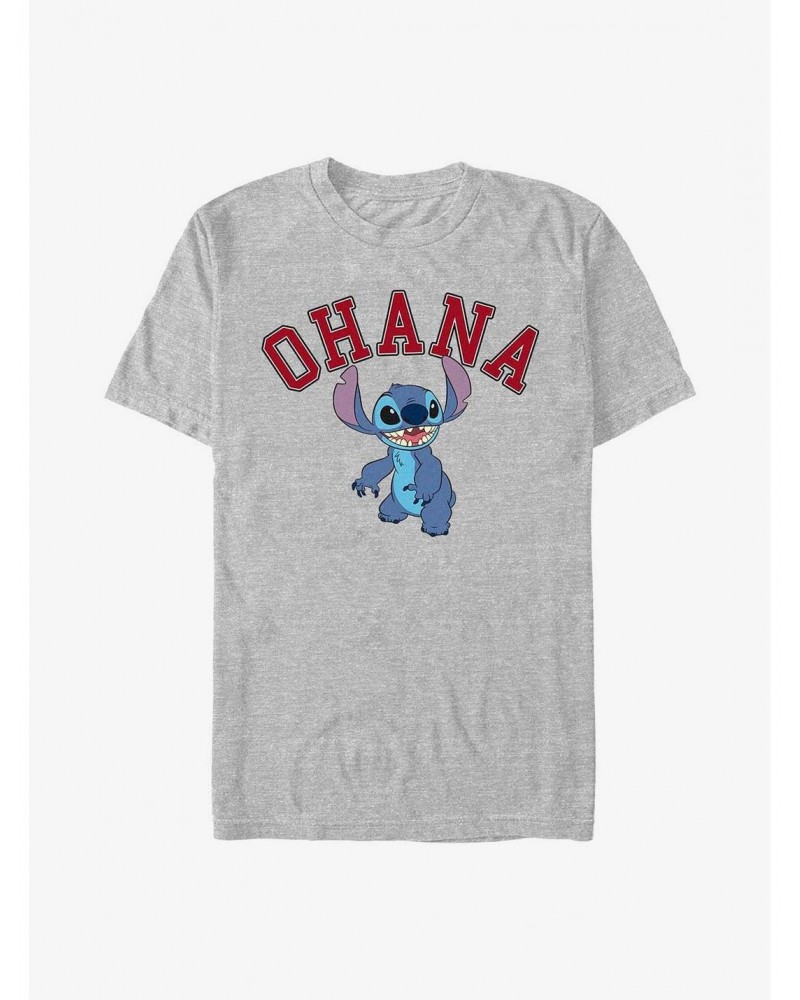 Disney Lilo & Stitch Ohana Collegiate T-Shirt $7.65 T-Shirts