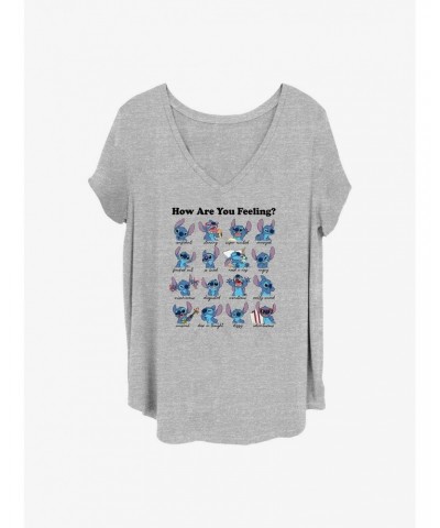 Disney Lilo & Stitch Moods of Stitch Girls T-Shirt Plus Size $9.54 T-Shirts