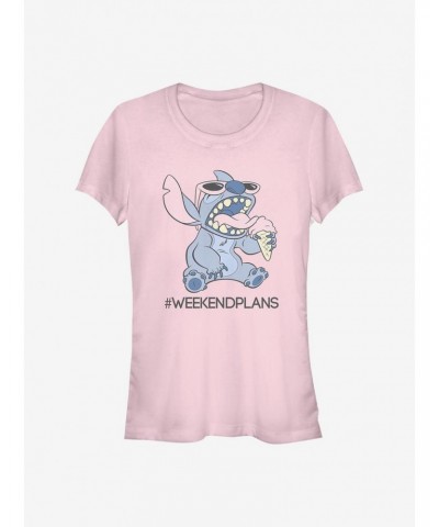 Disney Lilo & Stitch Weekend Plans Girls T-Shirt $7.72 T-Shirts