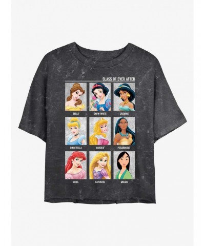 Disney Princesses Class of Ever After Mineral Wash Crop Girls T-Shirt $10.40 T-Shirts