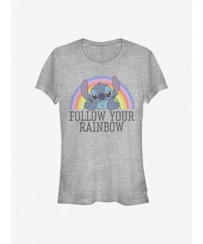 Disney Lilo & Stitch Rainbow Girls T-Shirt $9.71 T-Shirts