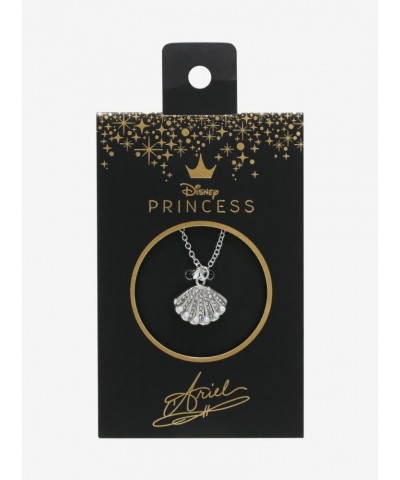 Disney The Little Mermaid Bejeweled Shell Necklace $4.91 Necklaces