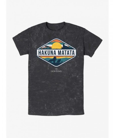 Disney The Lion King Hakuna Matata Emblem Mineral Wash T-Shirt $8.81 T-Shirts