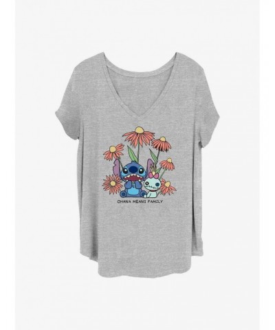 Disney Lilo & Stitch and Scrump Girls T-Shirt Plus Size $13.58 T-Shirts