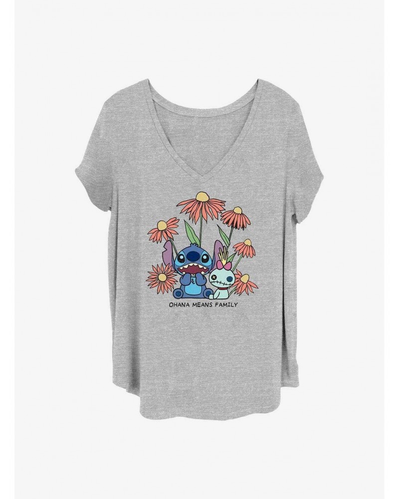 Disney Lilo & Stitch and Scrump Girls T-Shirt Plus Size $13.58 T-Shirts