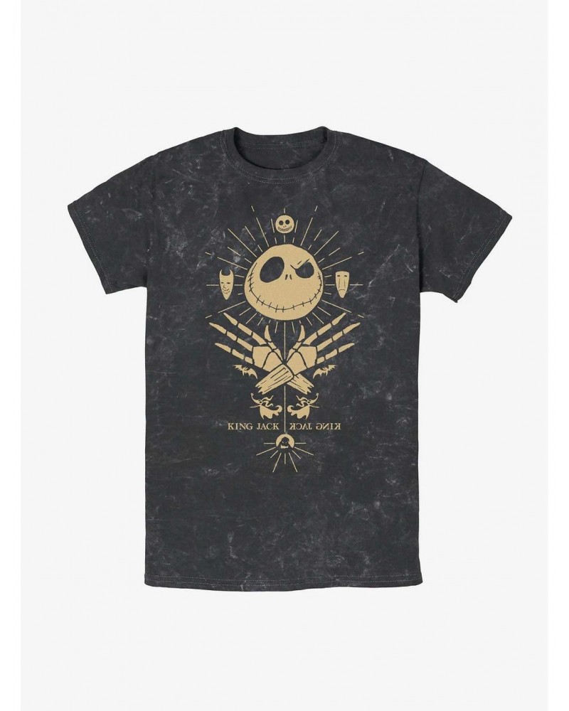 Disney The Nightmare Before Christmas King Jack Mineral Wash T-Shirt $9.58 T-Shirts