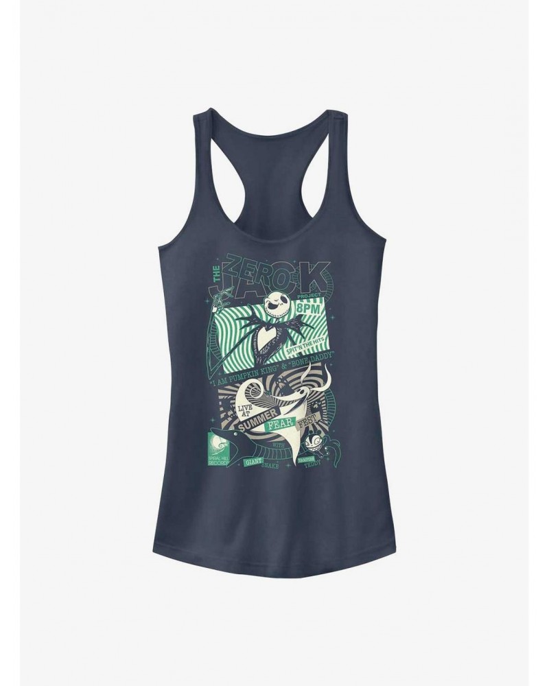 Disney The Nightmare Before Christmas Summer Fear Fest Jack Zero Girls Tank $9.46 Tanks