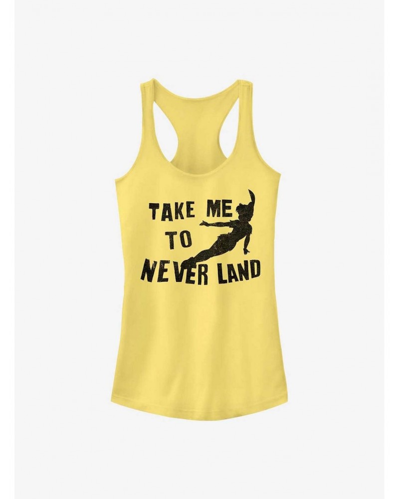 Disney Peter Pan Take Me To Neverland Girls Tank $11.45 Tanks