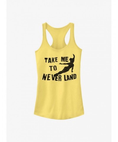 Disney Peter Pan Take Me To Neverland Girls Tank $11.45 Tanks