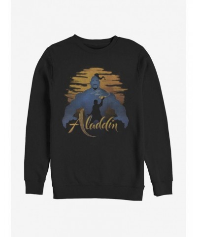 Disney Aladdin 2019 Genie Silhouette Sweatshirt $15.87 Sweatshirts