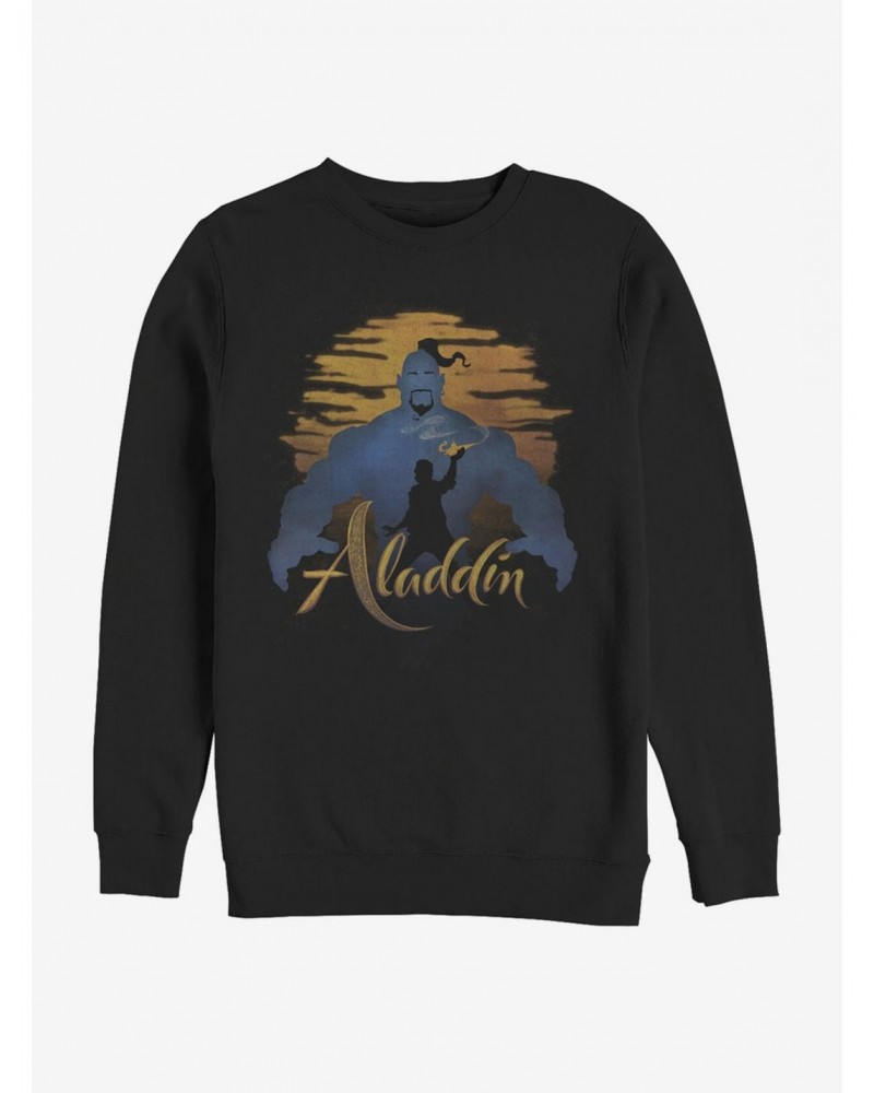 Disney Aladdin 2019 Genie Silhouette Sweatshirt $15.87 Sweatshirts