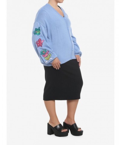 Disney Alice In Wonderland Embroidered Girls Cardigan Plus Size $12.72 Cardigans