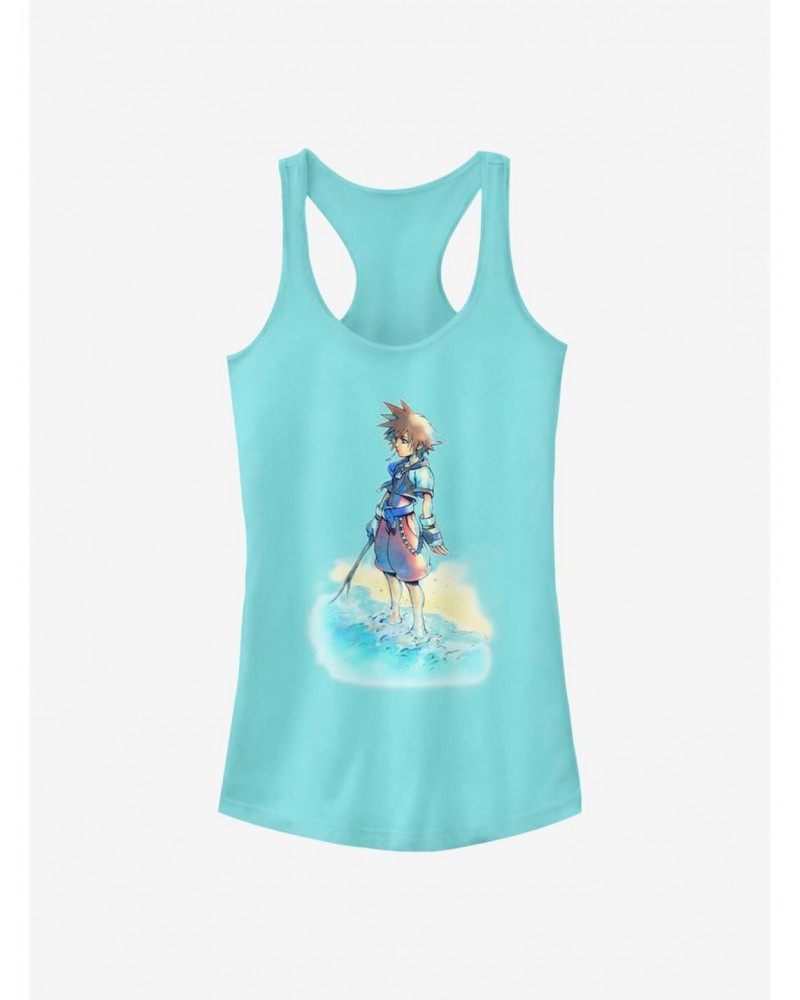 Disney Kingdom Hearts Beach Sora Girls Tank $11.45 Tanks