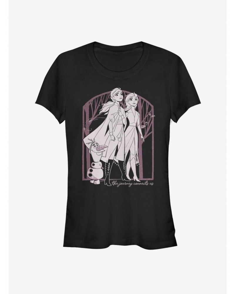 Disney Frozen 2 Forest Frame Girls T-Shirt $8.22 T-Shirts