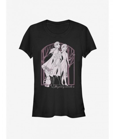 Disney Frozen 2 Forest Frame Girls T-Shirt $8.22 T-Shirts