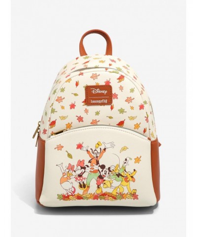 Loungefly Disney Mickey Mouse & Friends Fall Leaves Mini Backpack $19.76 Backpacks