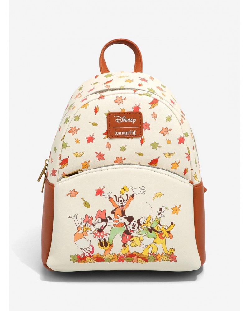 Loungefly Disney Mickey Mouse & Friends Fall Leaves Mini Backpack $19.76 Backpacks