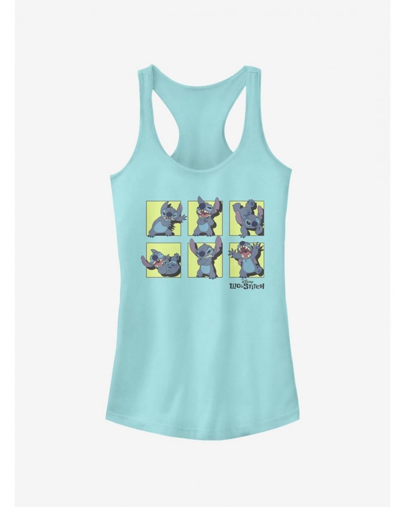 Disney Lilo & Stitch Stitch Poses Girls Tank $12.45 Tanks